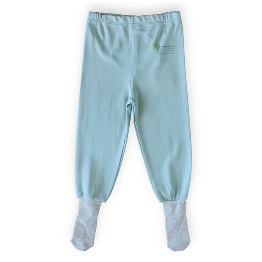Organic Cotton Little Cutie Crocodile Pants-Alligator, Boy, catboy, catgirl, catpants, catunisex, Crocodile, Footed, FW23, Girl, Green, Pants, Unisex-Mother Love-[Too Twee]-[Tootwee]-[baby]-[newborn]-[clothes]-[essentials]-[toys]-[Lebanon]