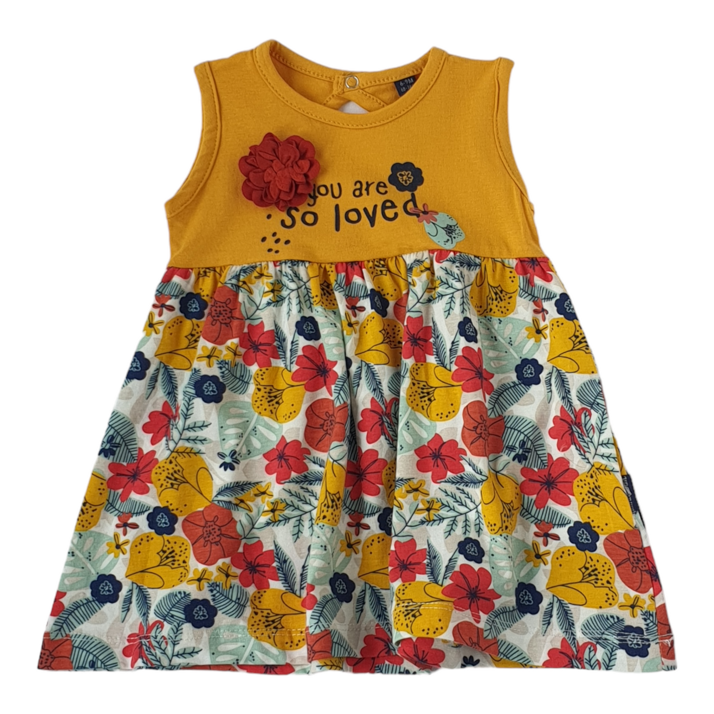 Yellow Floral Summer Dress