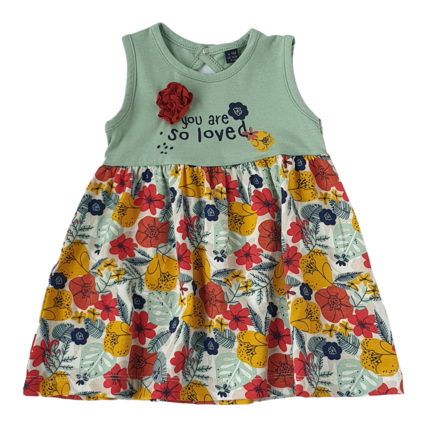Green Floral Summer Dress