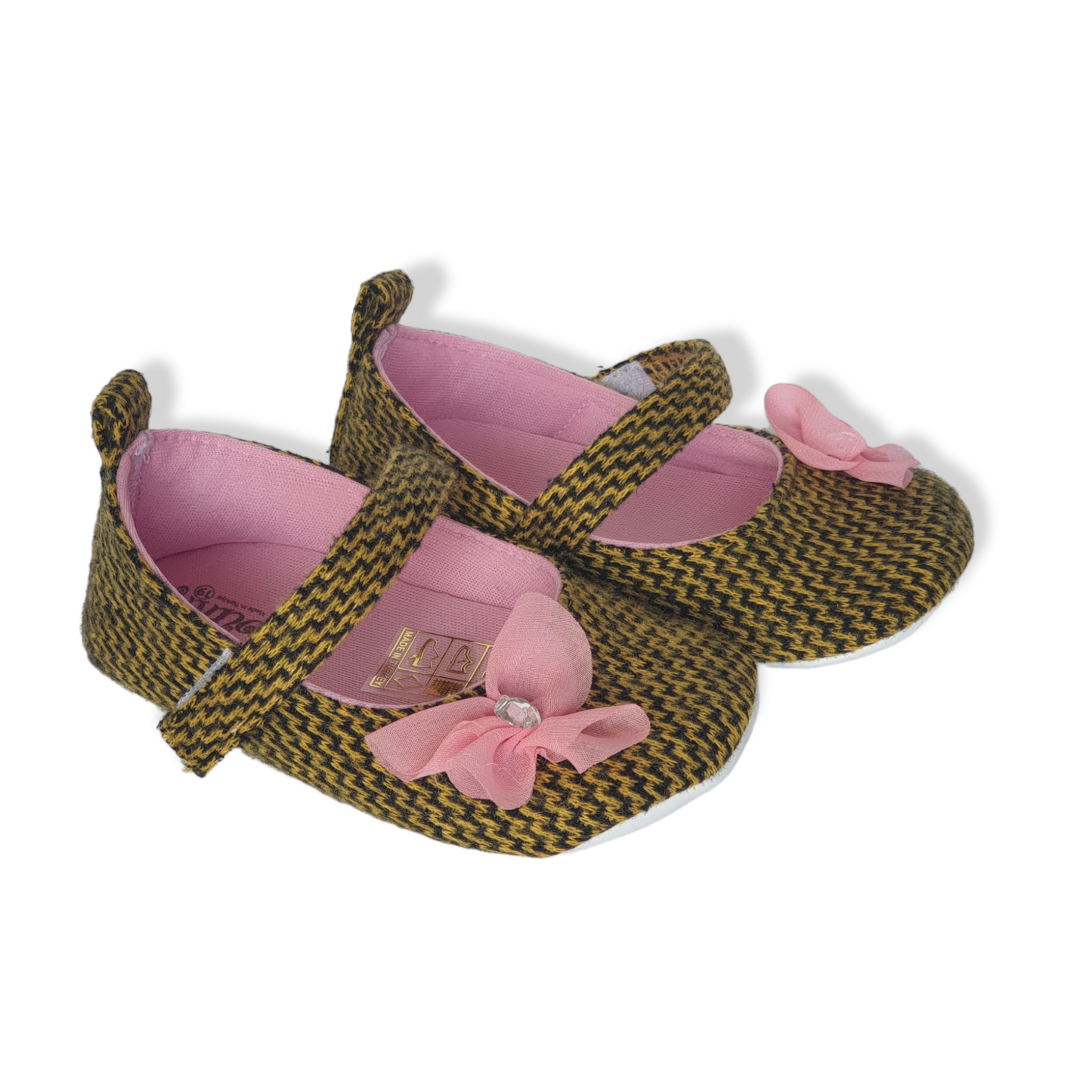 Yellow Ballerinas Baby Shoes