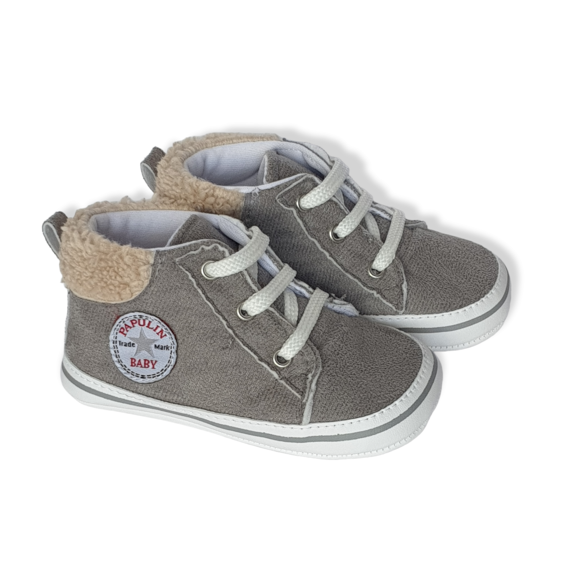 vrede Luchtpost Middel Grey Sneakers Baby Shoes – Too Twee