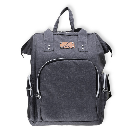 Dark Grey Mommy Bag-Bag, Bags, catbabygear, catbag, Changing, Diapers, Grey, Maternity, Nappy, Nursery, Travel-Safe Line-[Too Twee]-[Tootwee]-[baby]-[newborn]-[clothes]-[essentials]-[toys]-[Lebanon]