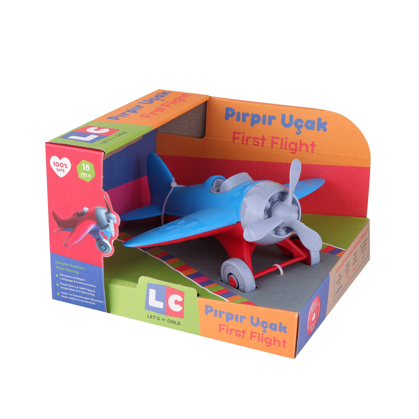 Blue Red First Flight Plane