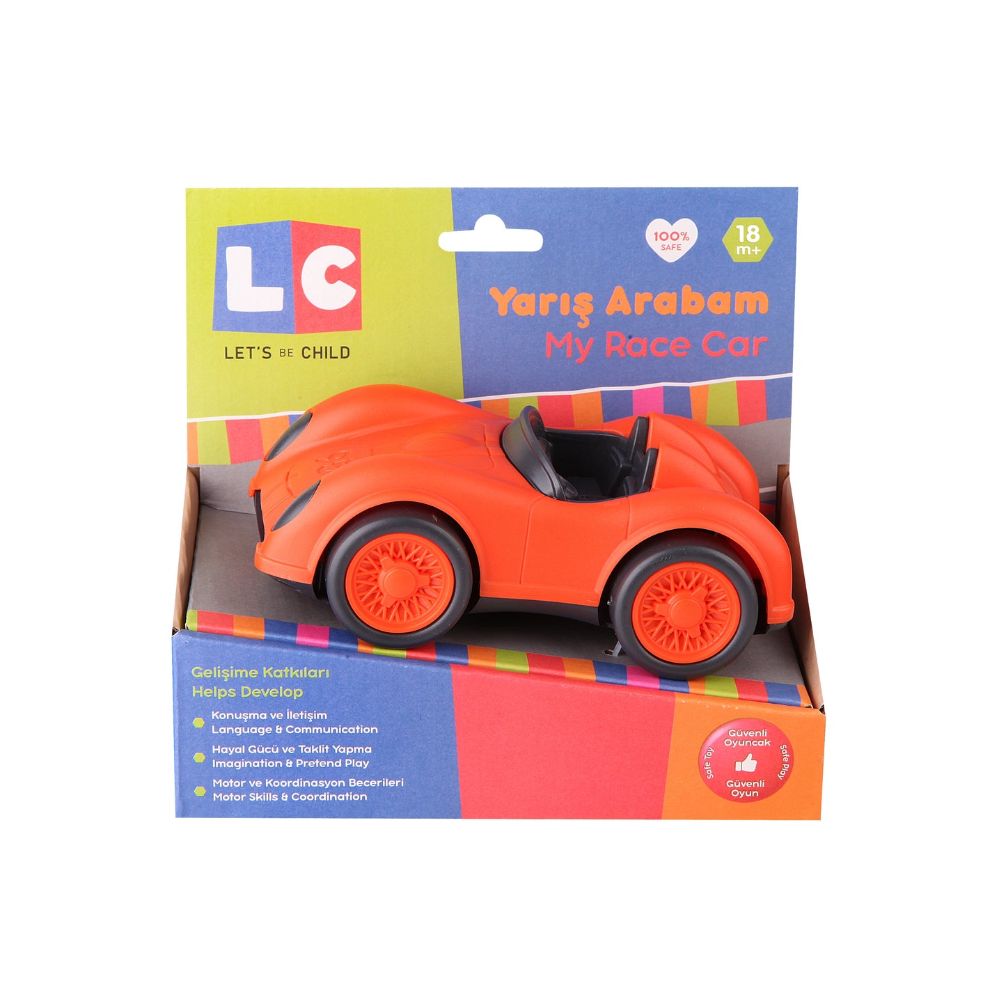 Orange Race Car