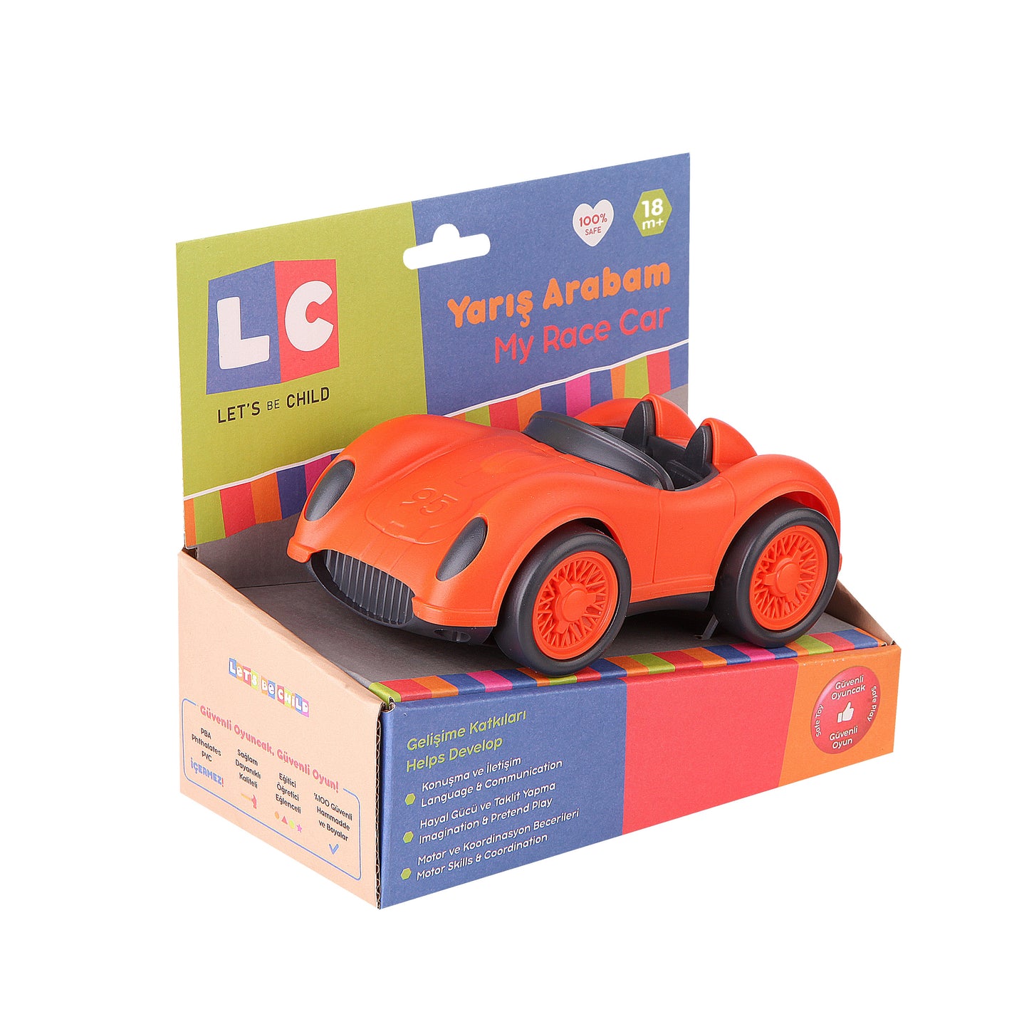 Orange Race Car