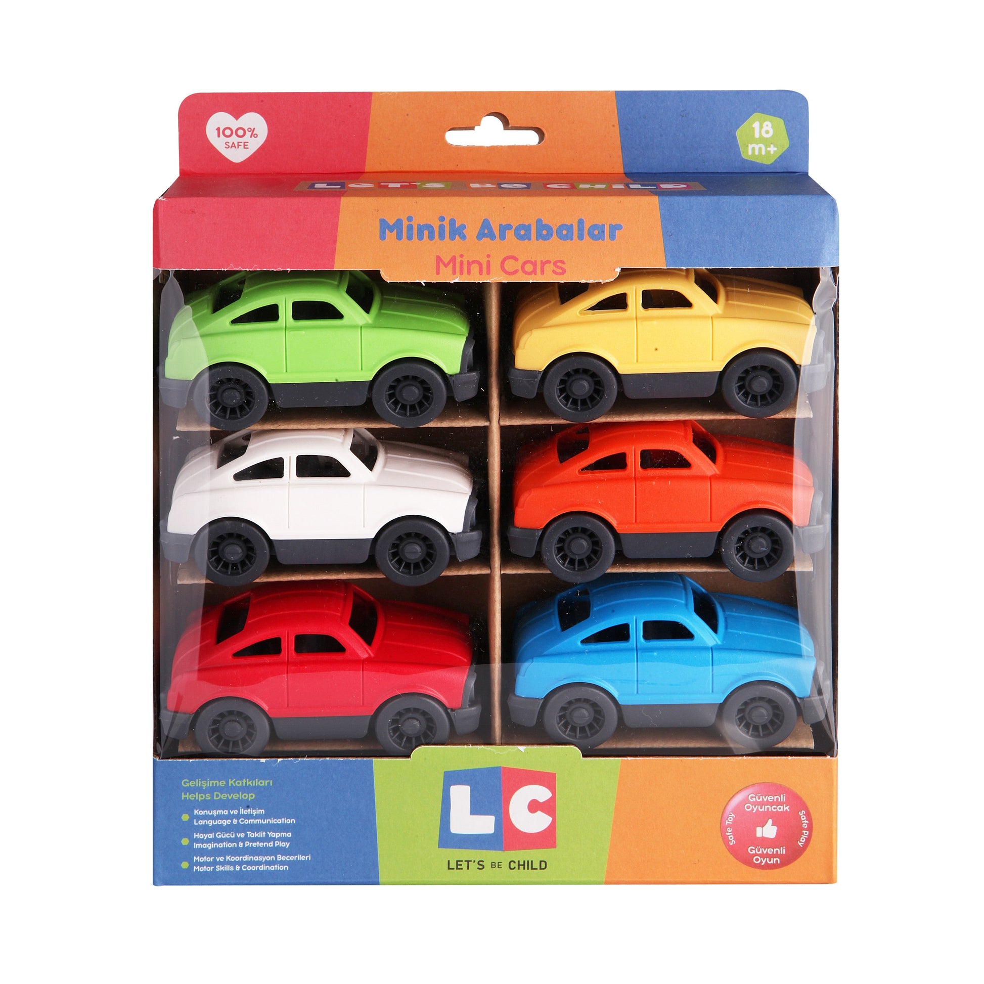 Mini Cars (6pcs)-Car, catveh, Classic, Communication, Coordination, Imagination, Language, Motor, Multicolor, Pretend, Race, Skills, Toy, Wheels-Let's Be Child-[Too Twee]-[Tootwee]-[baby]-[newborn]-[clothes]-[essentials]-[toys]-[Lebanon]