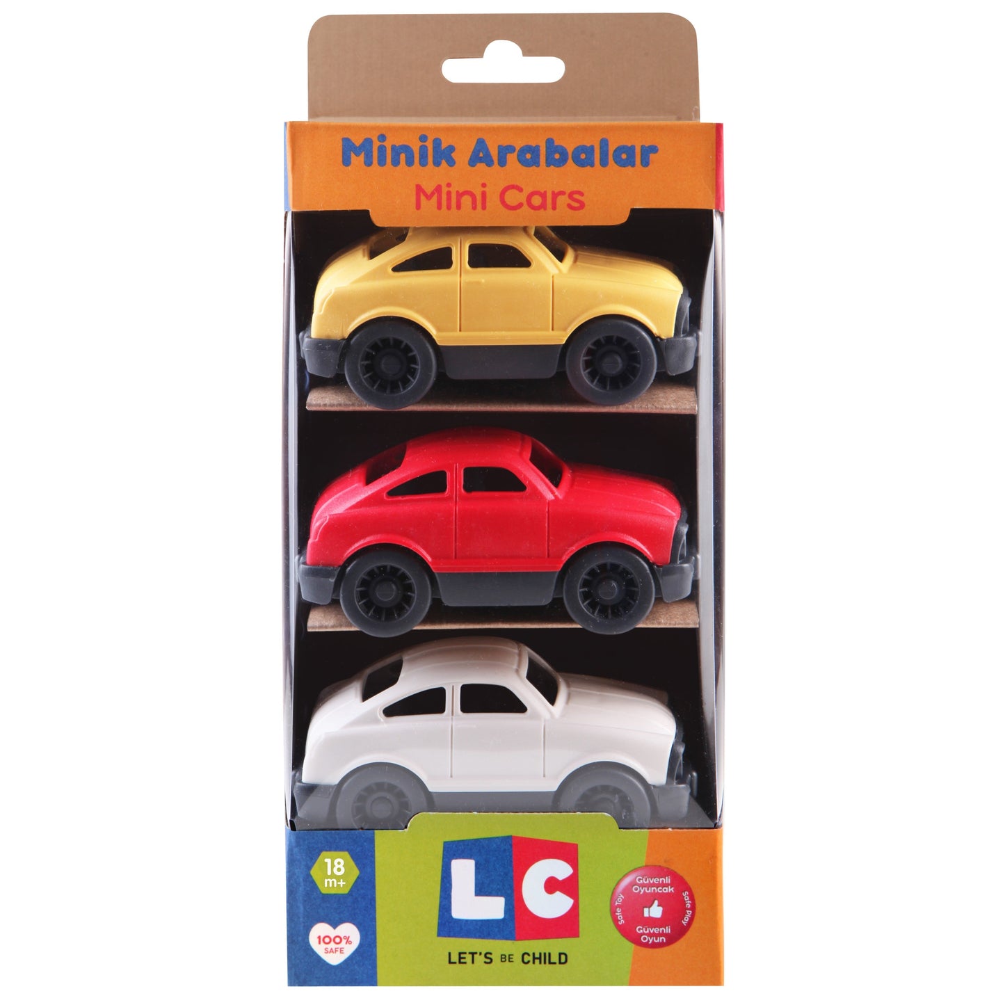 Red-White-Yellow Mini Cars (3pcs)