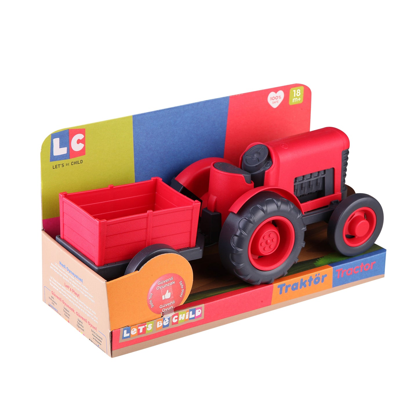Red Tractor with Wagon