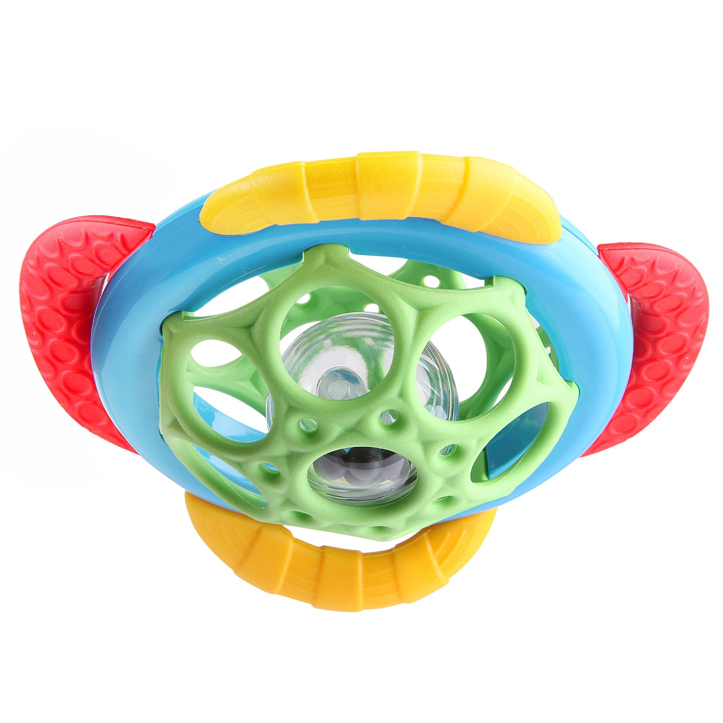 UFO Teether and Rattle Ball-Ball, catrat, catteether, Colors, Coordination, Hard, Hear, Play, Rattle, Sense, Skills, Soft, Sound, Touch-Let's Be Child-[Too Twee]-[Tootwee]-[baby]-[newborn]-[clothes]-[essentials]-[toys]-[Lebanon]