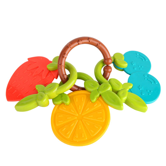 Fruit Teether-catteether, Colors, Coordination, Fruit, Fruits, Hard, Hear, Play, Rattle, Sense, Skills, Soft, Sound, Touch-Let's Be Child-[Too Twee]-[Tootwee]-[baby]-[newborn]-[clothes]-[essentials]-[toys]-[Lebanon]