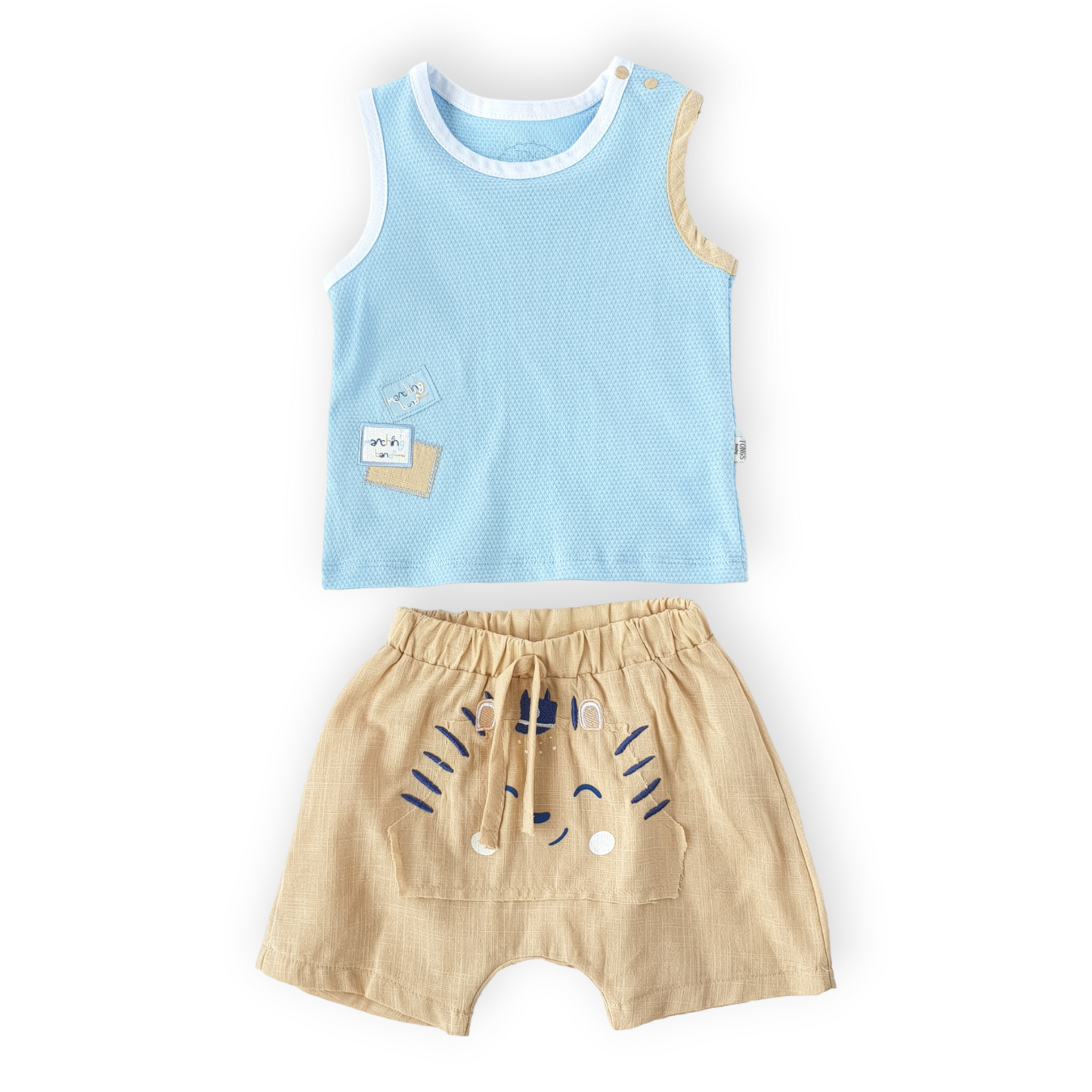 Marching Band Set Blue and Beige