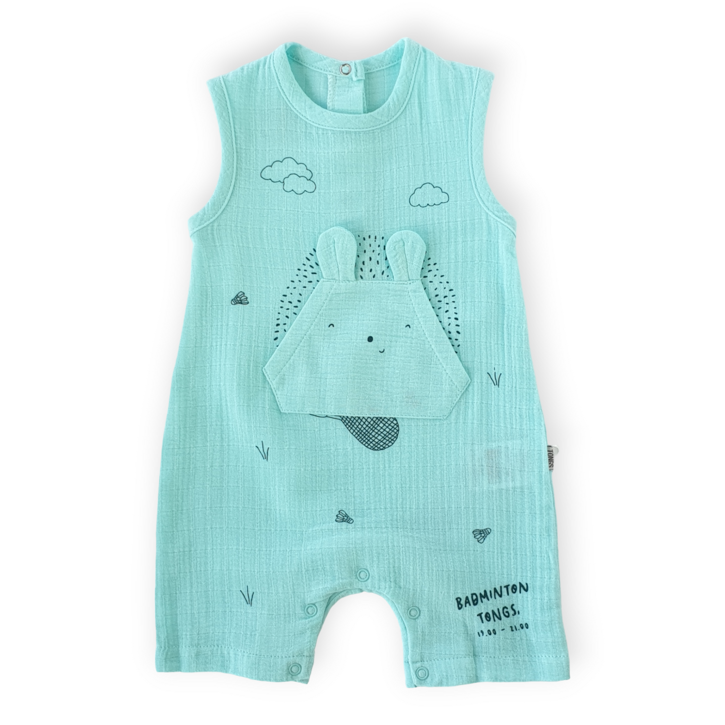 Light Blue Badminton Romper