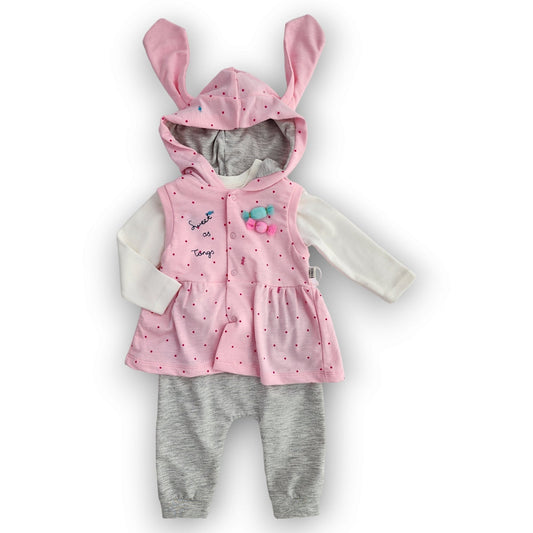 Pink Candy Set with Jacket Hoodie