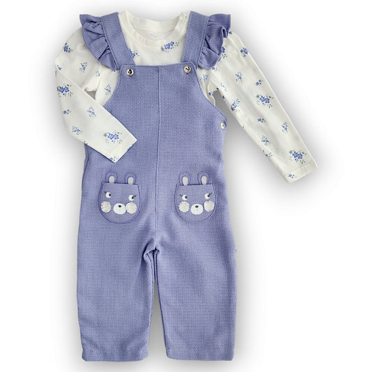 Flowery Top and Salopette with Pockets