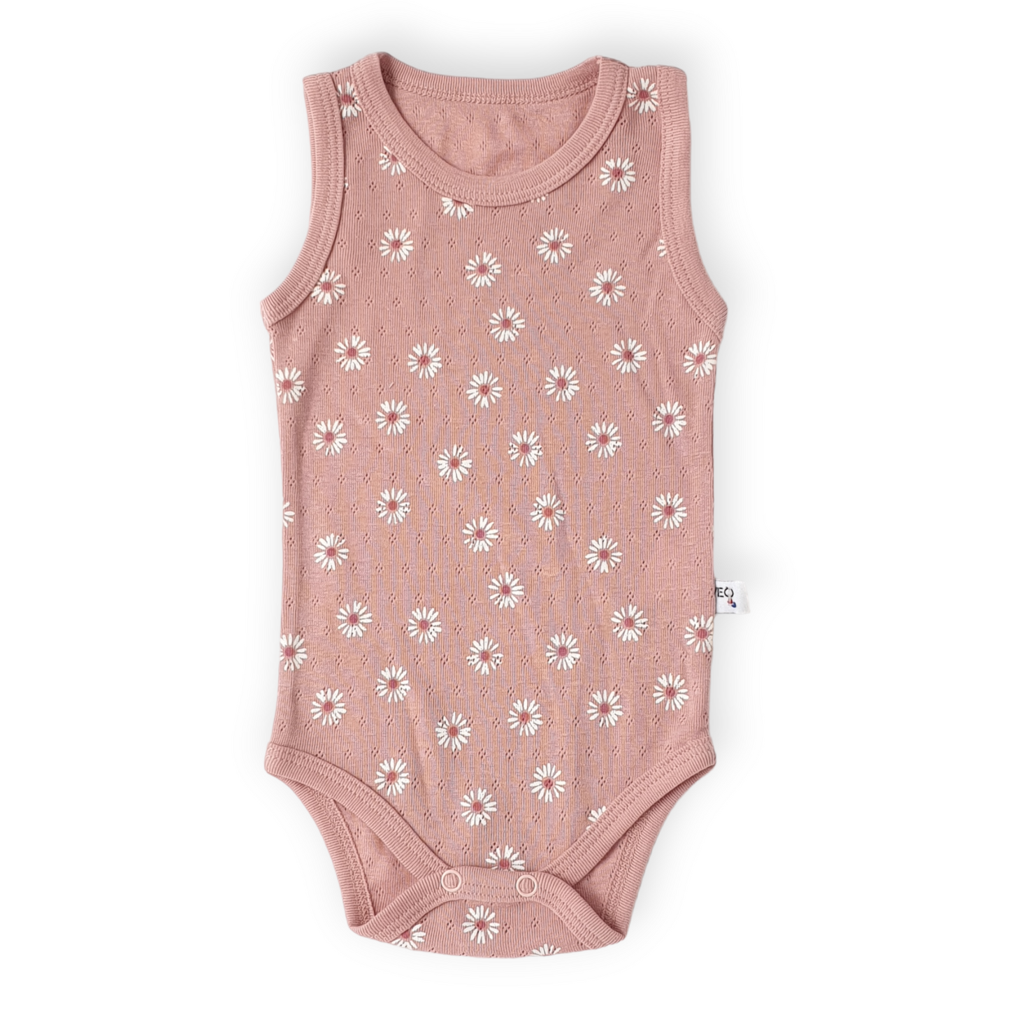 Basic Pink Sleeveless Body with Flowers