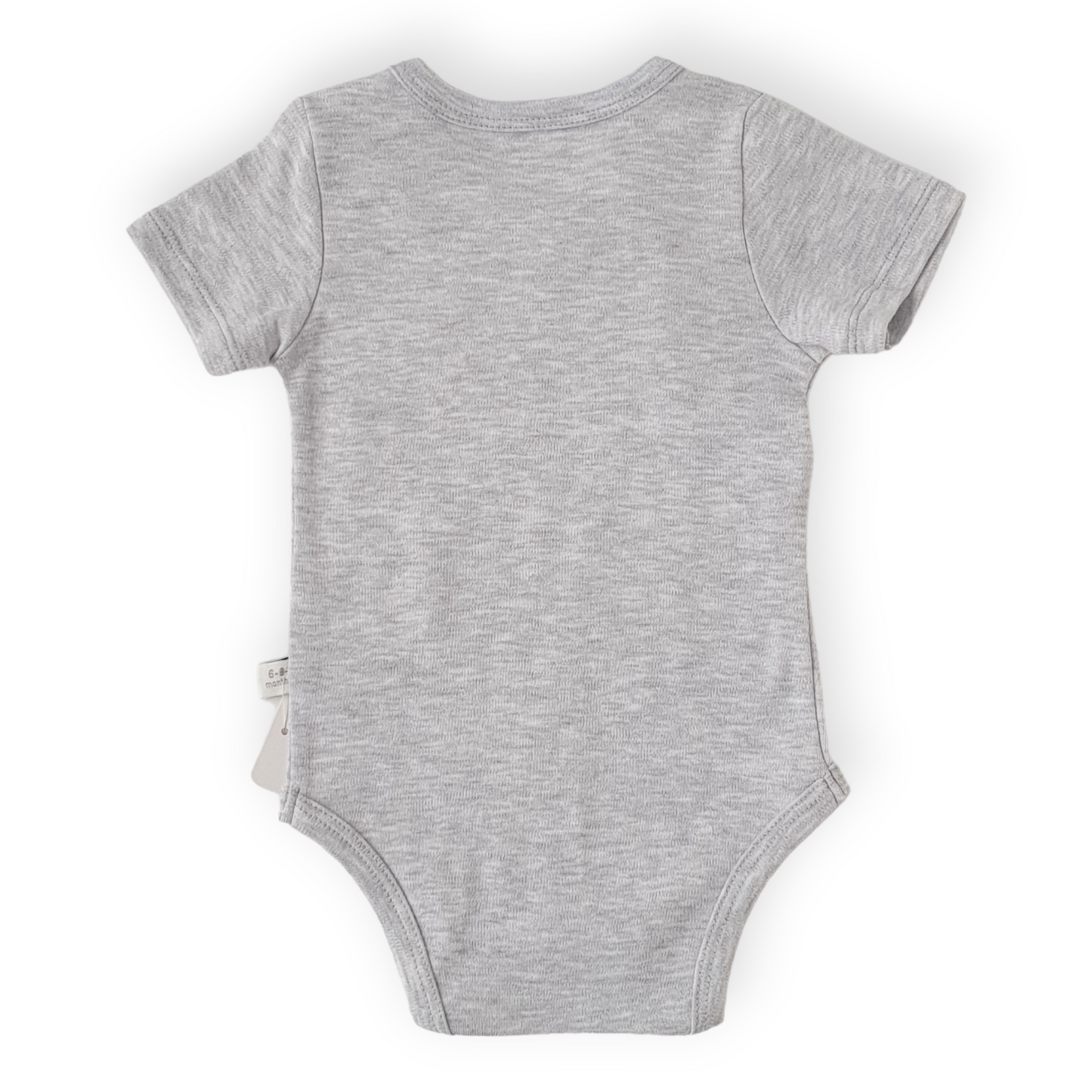 Grey Body with Moon and Cloud-Body, Bodysuit, Boy, Catboy, Catgirl, Catunisex, Cloud, Creeper, Girl, Moon, Onesie, Short Sleeve, SS23, White-Veo-[Too Twee]-[Tootwee]-[baby]-[newborn]-[clothes]-[essentials]-[toys]-[Lebanon]