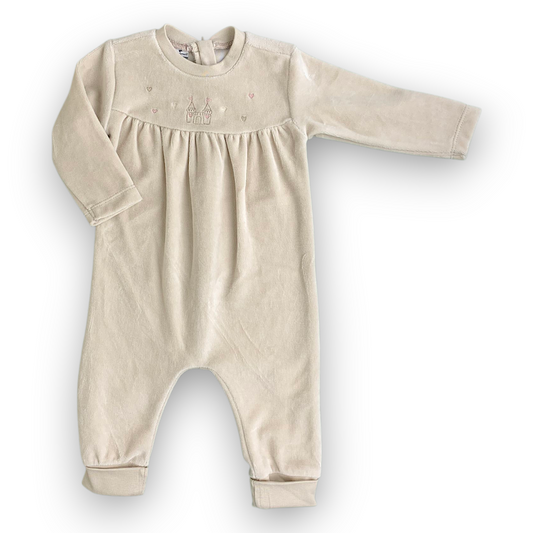 CA201103 Lovely Girl Salopette Set 3pcs Set, catset3pcs, Girl, Green, Winter, Heart, White, Band, Bandana, L6