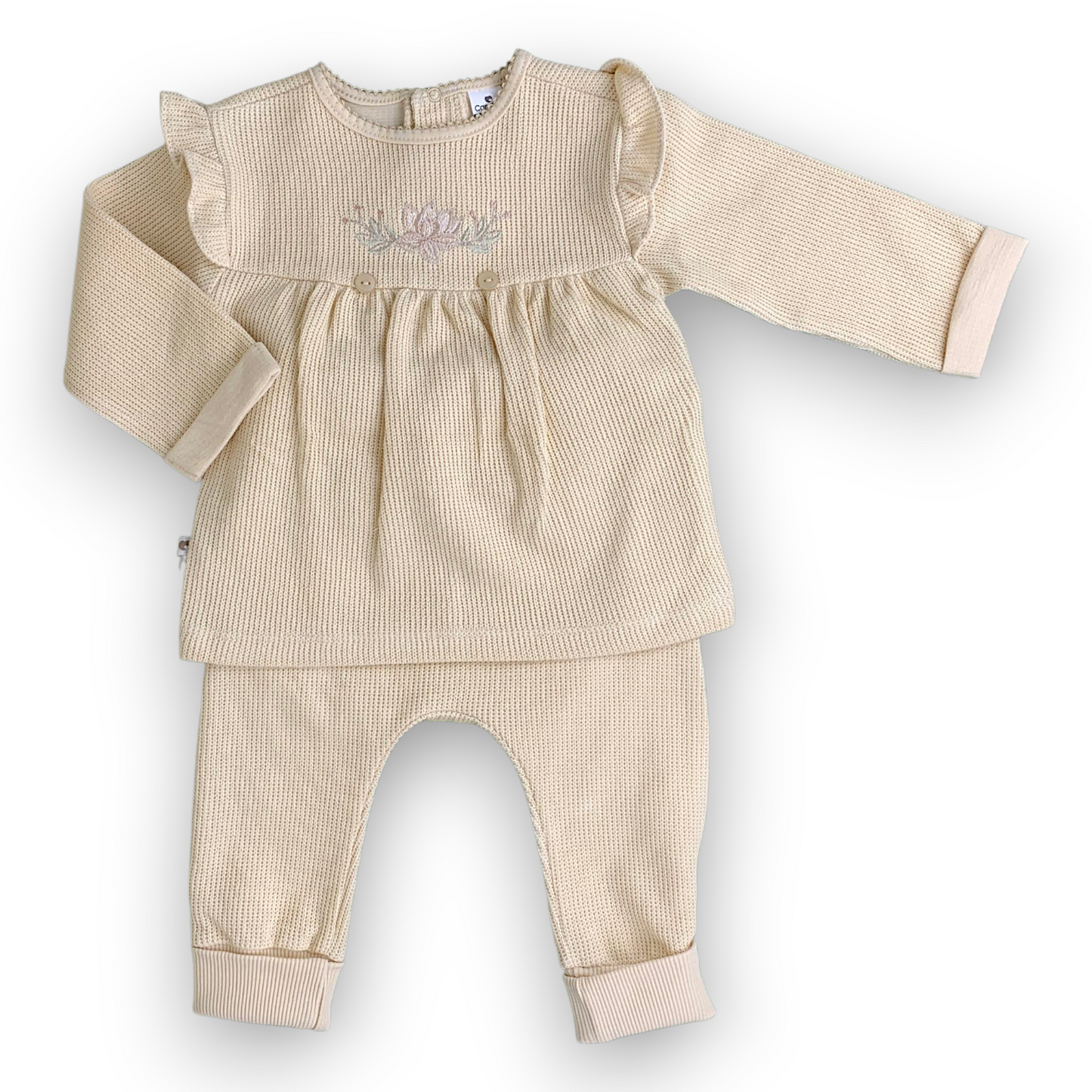 CA201103 Lovely Girl Salopette Set 3pcs Set, catset3pcs, Girl, Green, Winter, Heart, White, Band, Bandana, L6