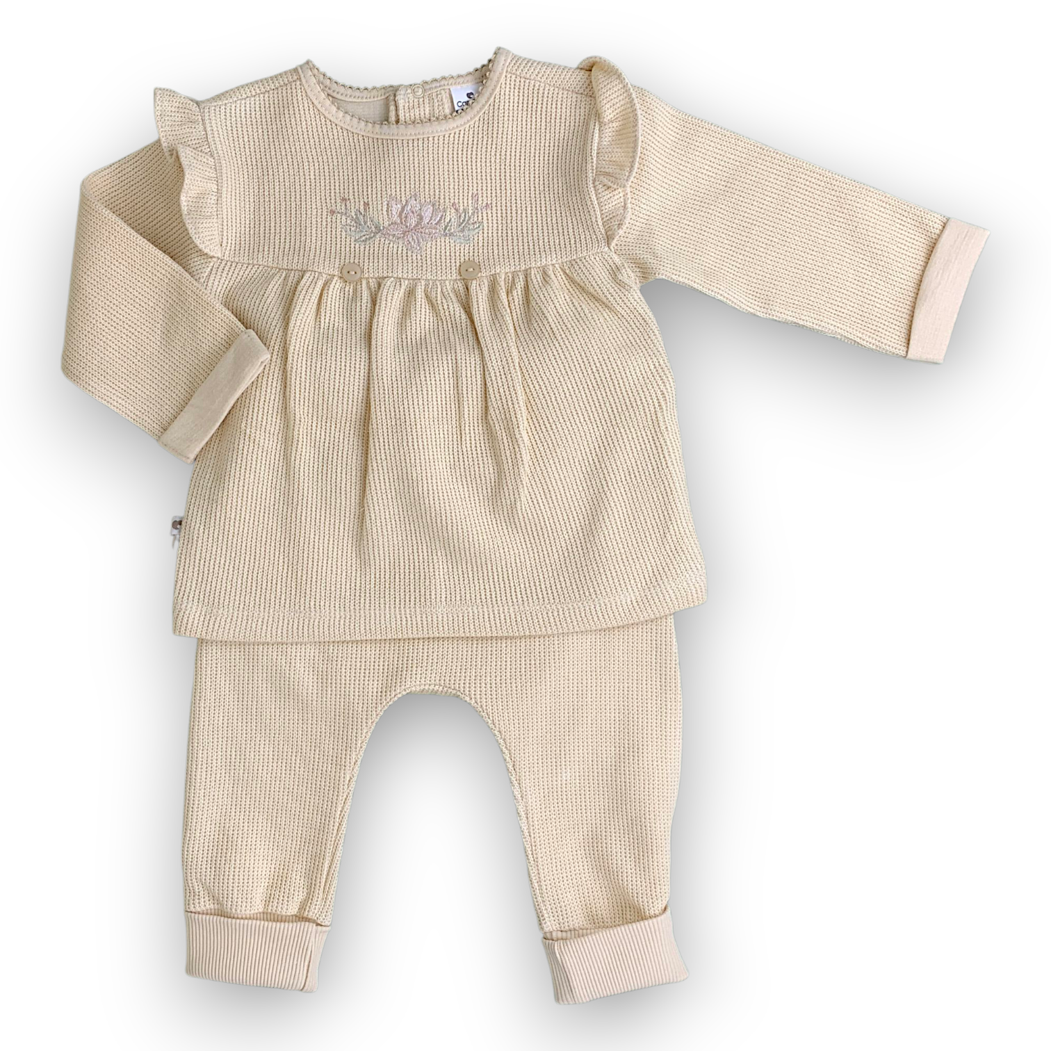 CA201103 Lovely Girl Salopette Set 3pcs Set, catset3pcs, Girl, Green, Winter, Heart, White, Band, Bandana, L6