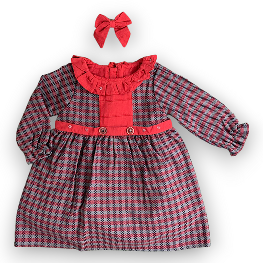 CA201103 Lovely Girl Salopette Set 3pcs Set, catset3pcs, Girl, Green, Winter, Heart, White, Band, Bandana, L6