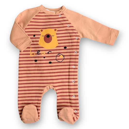 IP2021 Honey Bear Red Striped Orange Jumpsuit