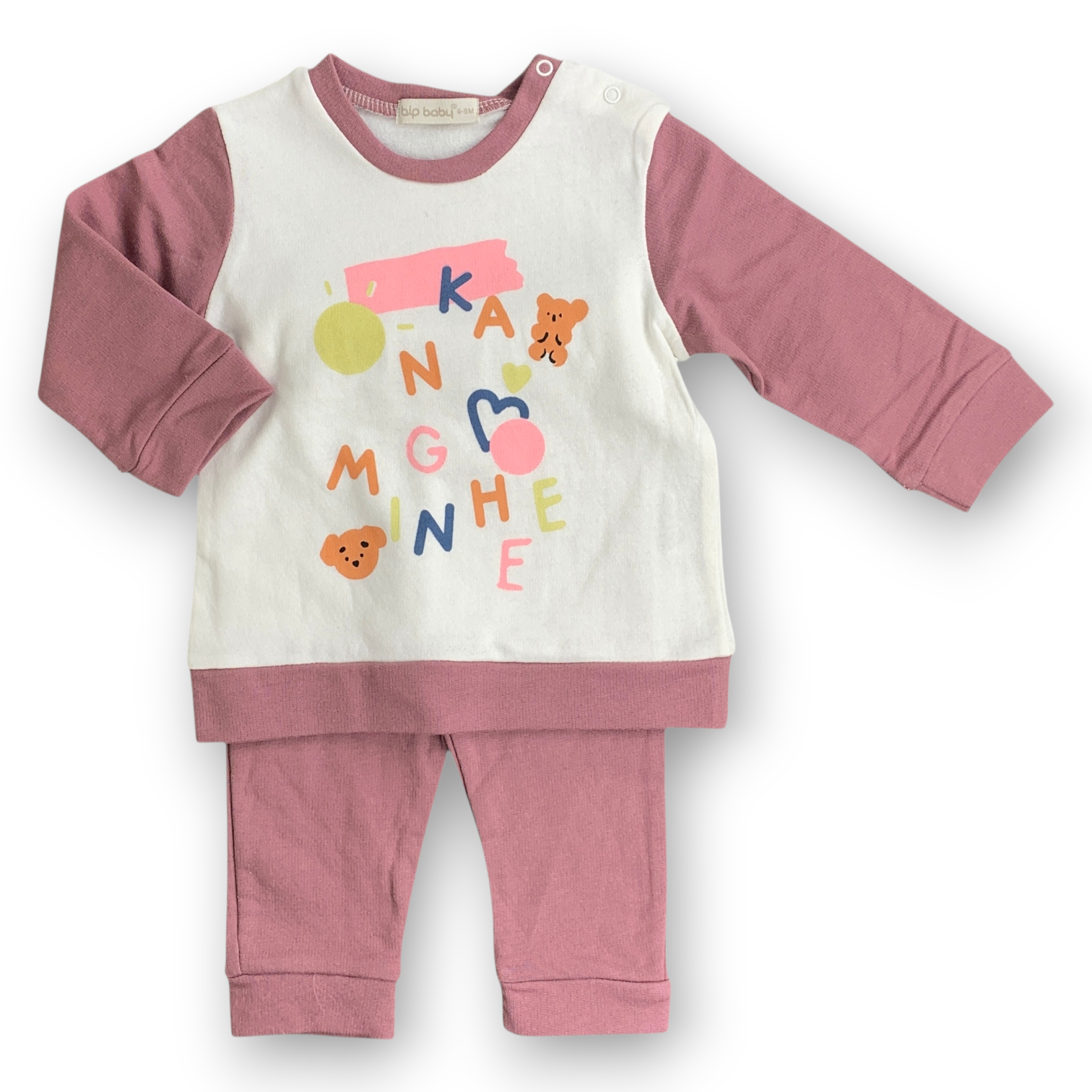 IP2031 Alphabet with Shapes and Animals Purple Fleece Set