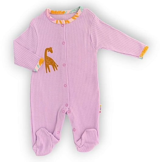 MD206 Basic Purple With Giraffe Jumpsuit