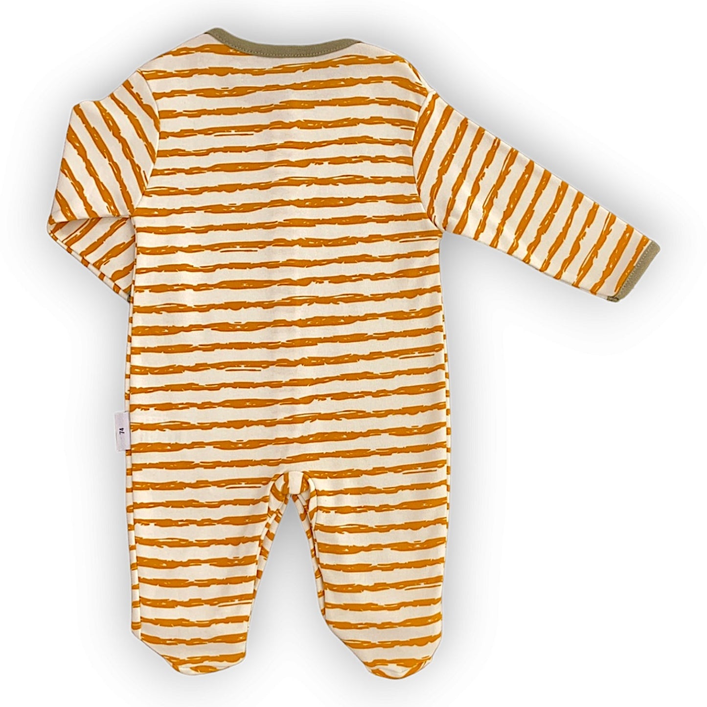 Yellow Painted Stripes Jumpsuit