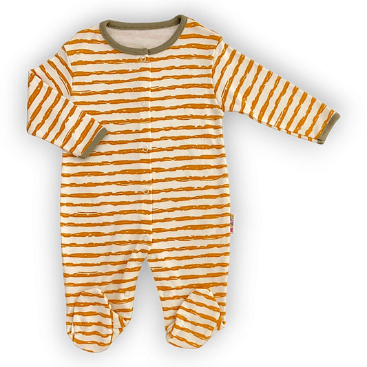 MD232 Yellow Painted Stripes Jumpsuit