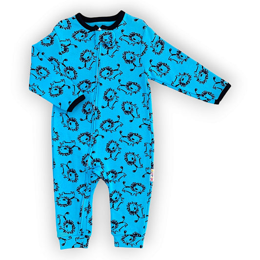 MD243 Blue Little Lions Jumpsuit