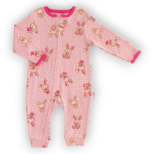 MD246 Pink Bunnies Jumpsuit