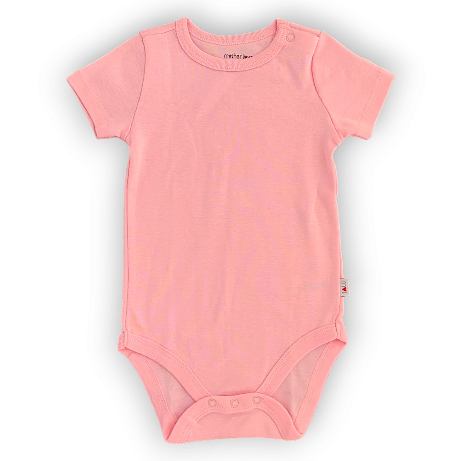 ML317 Organic Cotton Basic Pink Bodysuit