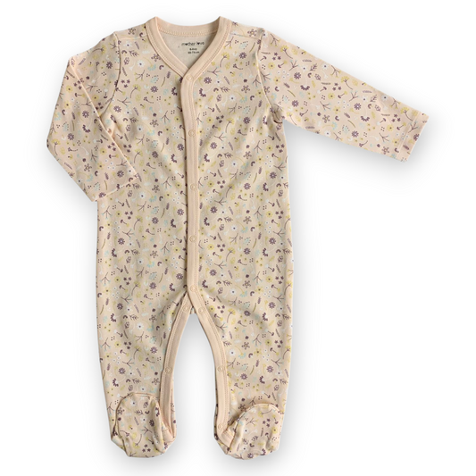 ML423 Beige Flowery Jumpsuit
