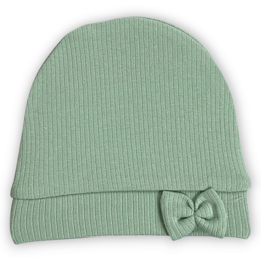 Baby Green Bow Beanie