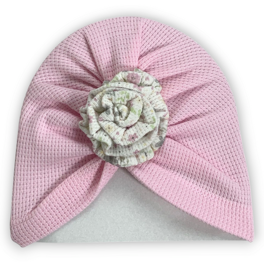 Baby Pink Cap with Flower