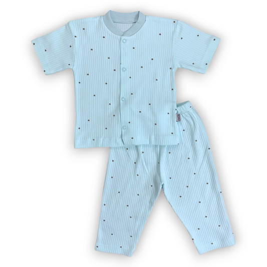 Stars Cyan Pyjama Set 2pcs