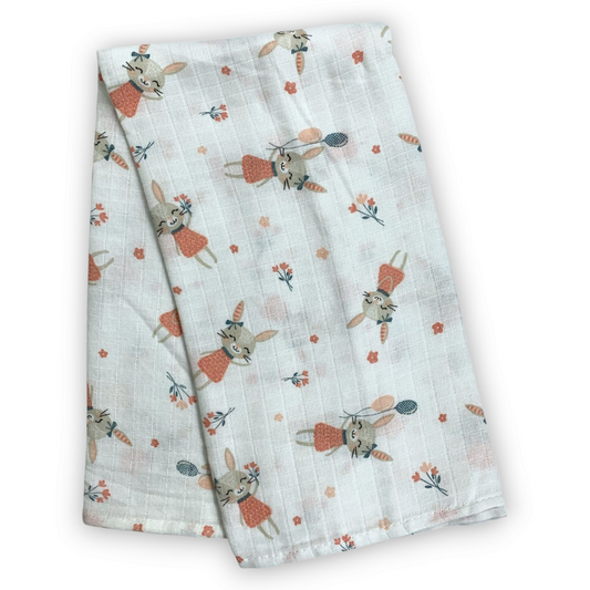 Muslin Rabbits Blanket