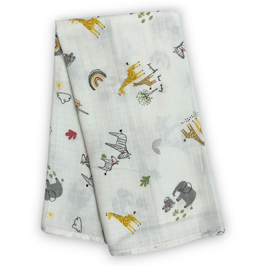 Muslin Animals Blanket