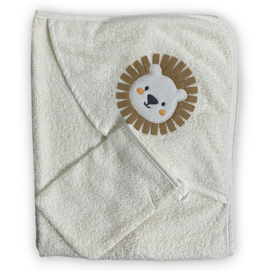 Lion Shower Towel with Bath Glove