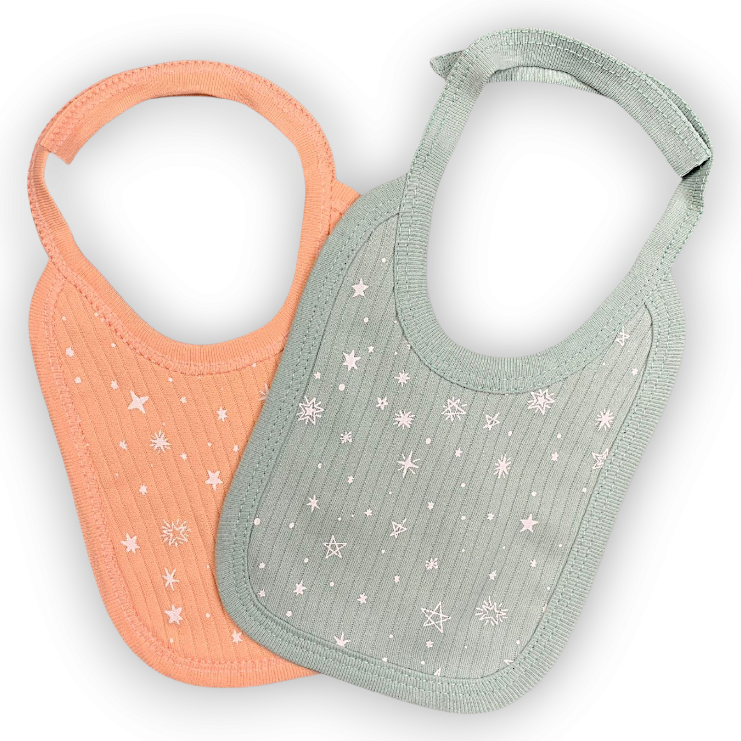 Orange and Green Bibs (2 pcs)