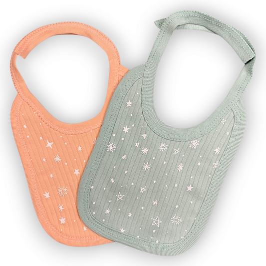 Orange and Green Bibs (2 pcs)