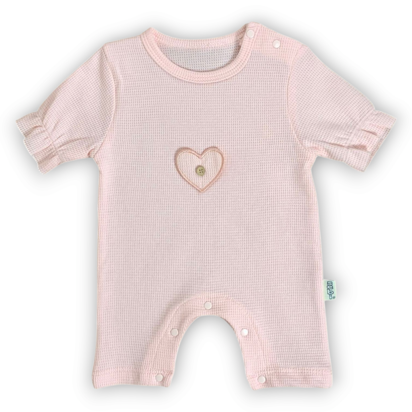 Basic Pink Romper with Heart