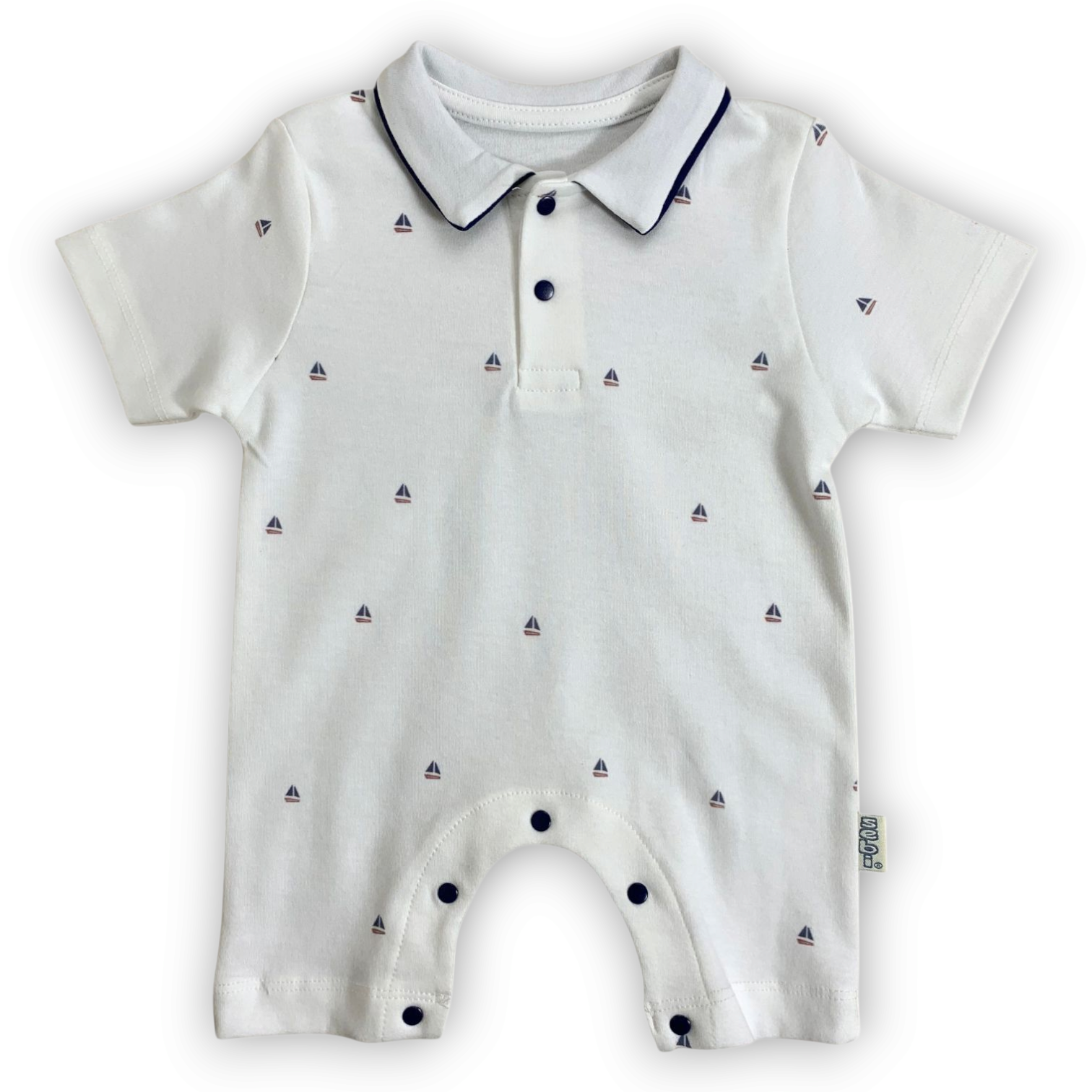 Romper with Boat prints