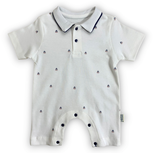 Romper with Boat prints