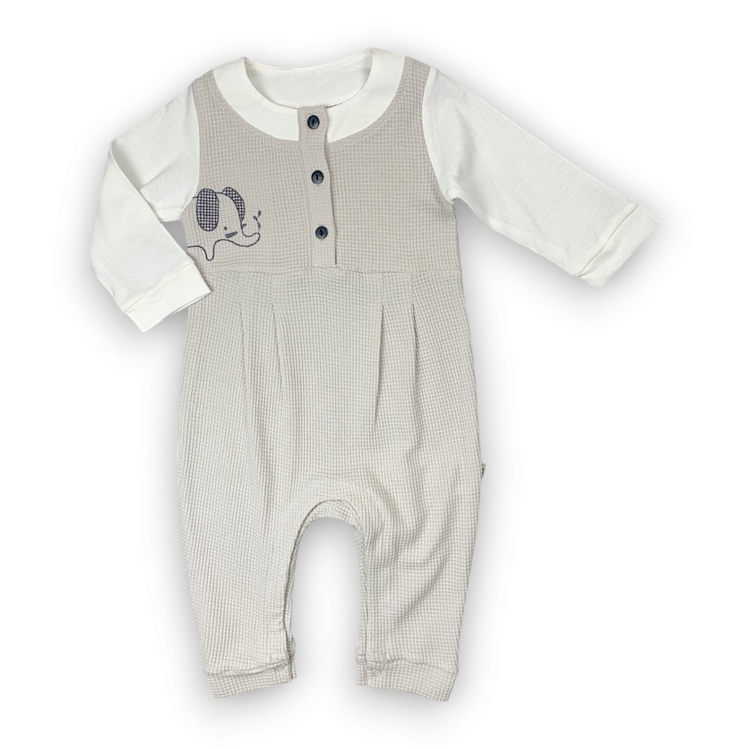 TO271 Grey Jumpsuit with Elephant