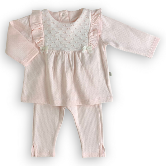 TO29609-Lacy-Pink-Set-2pcs-Set-catset2pcs-Girl-catgirl-Long-sleeve-Pink-winter-Bows-Perforated-L4