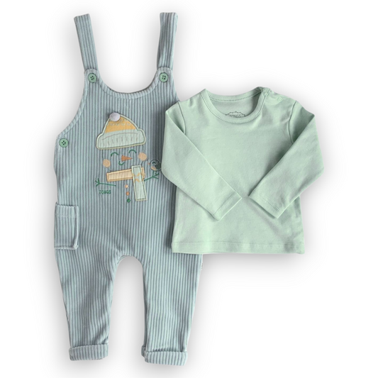 TO30506-Smiley-Snowman-Salopette-Set-2pcs-Set-catset2pcs-Boy-catboy-Long-sleeve-Green-Cyan-Winter-Snowman-L4
