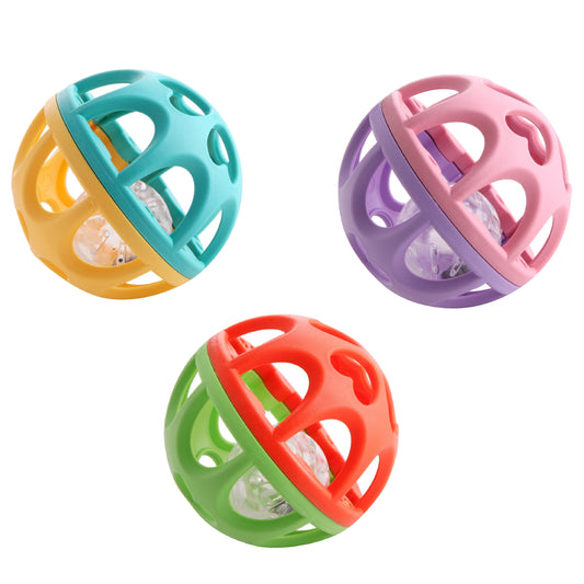 Rattle Roll Ball-Ball, Blue, catrat, Colors, Coordination, Green, Hard, Orange, Pink, Play, Purple, Rattle, Skills, Soft, Sound, Yellow-Let's Be Child-[Too Twee]-[Tootwee]-[baby]-[newborn]-[clothes]-[essentials]-[toys]-[Lebanon]