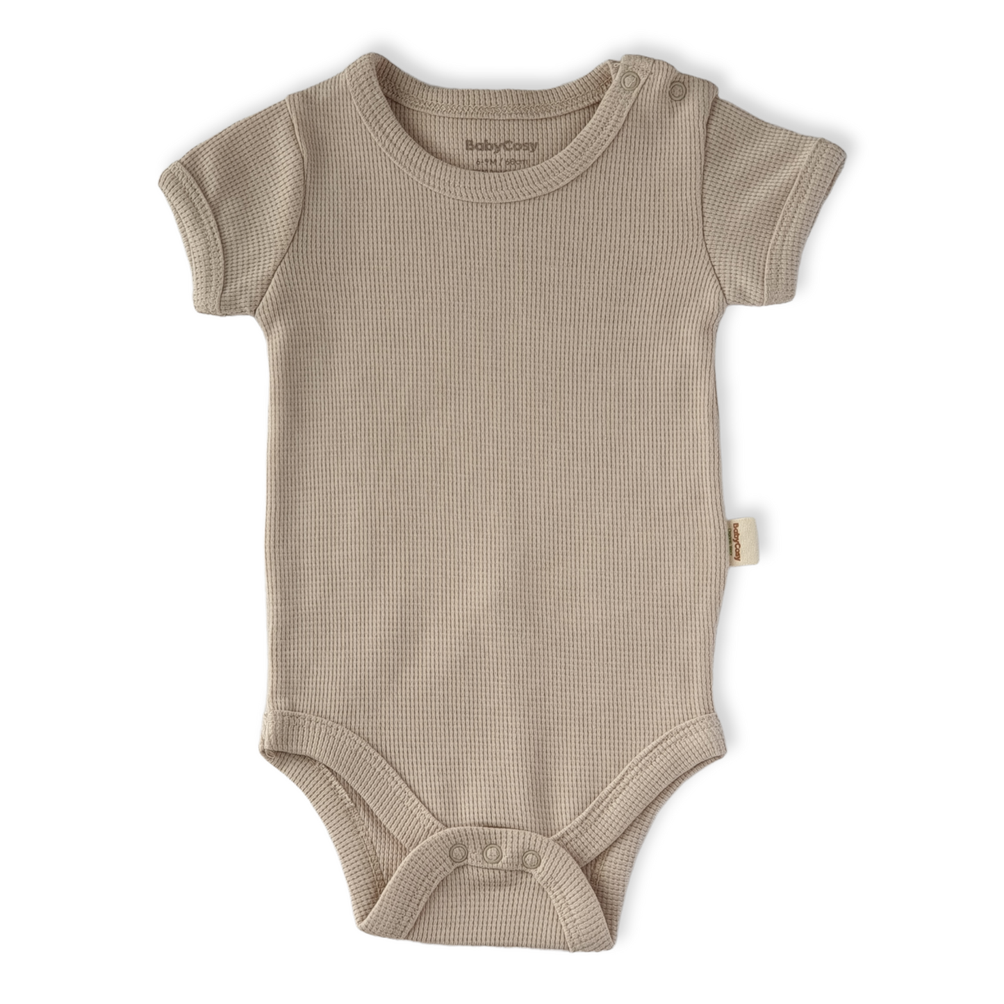 Organic Cotton Beige Square Pattern Unisex Body