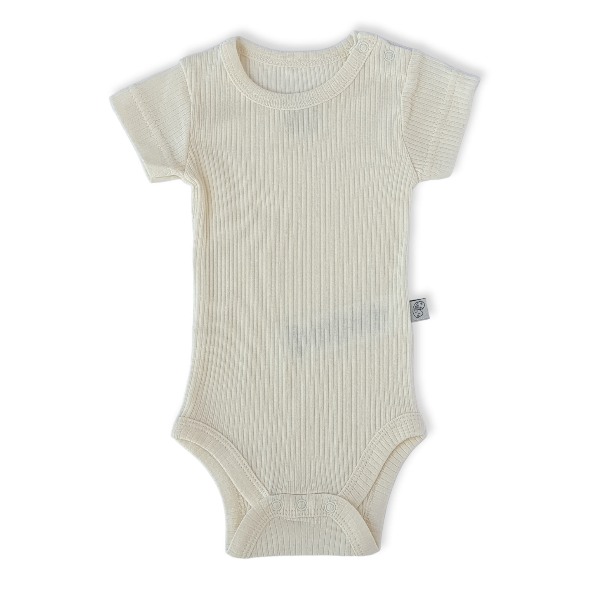 Organic Cotton Off-White Unisex Body-Basic, Body, Bodysuit, Boy, catboy, catgirl, catunisex, Creeper, Crème, Ecru, Girl, Off-White, Onesie, Organic, Short Sleeve, Unisex, White-BabyCosy-[Too Twee]-[Tootwee]-[baby]-[newborn]-[clothes]-[essentials]-[toys]-[Lebanon]
